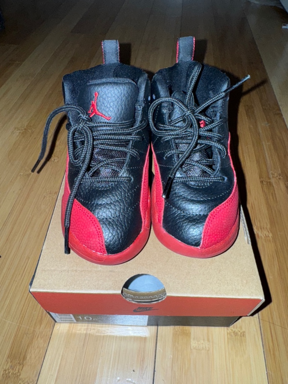Jordan Kids Black and Red High-Top Sneakers